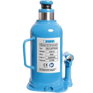 Cric a Bottiglia Fervi 20T Mod. 0062/20 – Martinetto Idraulico Professionale
