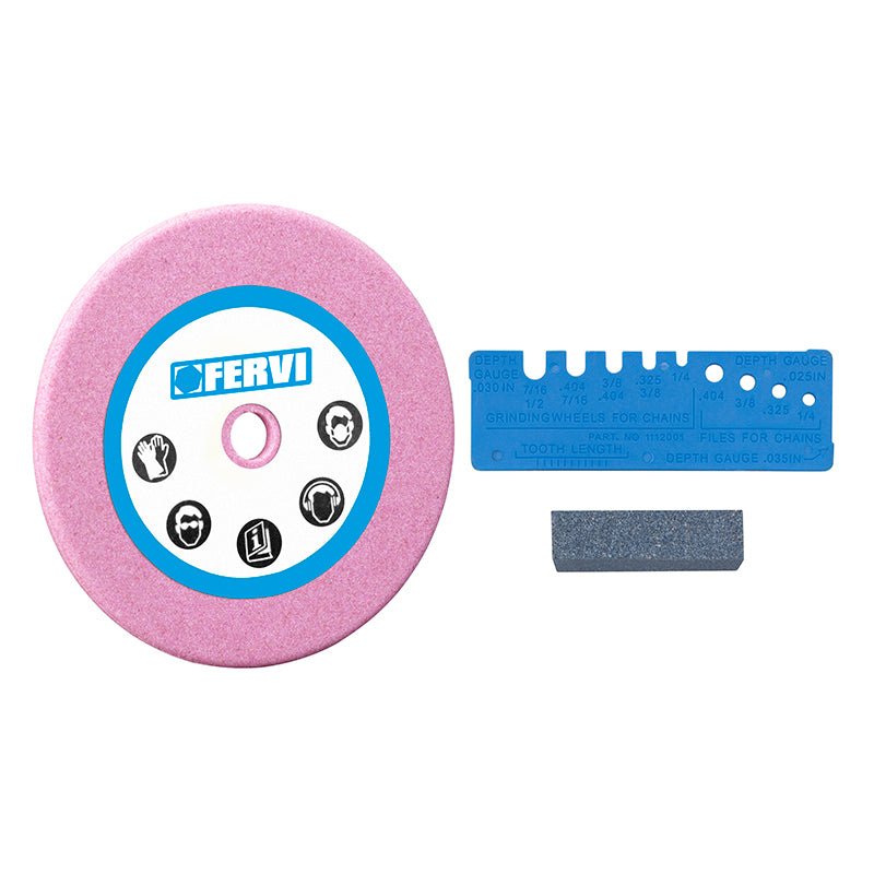 Affilacatene per Motosega Fervi 0316 da Banco 230W con Mola Ø145 mm - bricobox