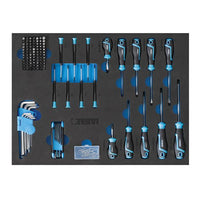 Carrello Portautensili Fervi 7 Cassetti con 298 Pezzi - bricobox