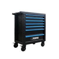 Carrello Portautensili Fervi 7 Cassetti con 298 Pezzi - bricobox