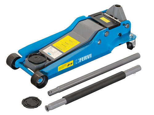 Cric Idraulico a Carrello FERVI 0369 per Auto – Sollevatore Professionale Officina