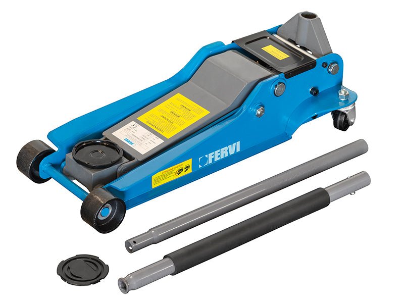 Cric Idraulico a Carrello FERVI 0369 per Auto – Sollevatore Professionale Officina - bricobox