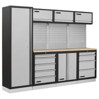 Fervi A007D Arredamento Modulare Officina 2640x498x2000H mm - Piano In Legno - bricobox