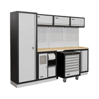 Fervi A007E Arredamento Modulare Officina 2640x498x2000H mm - Piano In Legno - bricobox