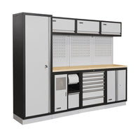 Fervi A007G Arredamento Modulare Officina 2640x498x2000H mm - Piano In Legno - bricobox