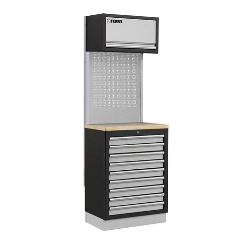 Fervi A007R Arredamento Modulare Officina 680x498x2000H mm - Piano In Legno