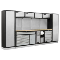 Fervi A007V Arredamento Modulare Officina 3920x498x2000H mm - Piani In Legno - bricobox