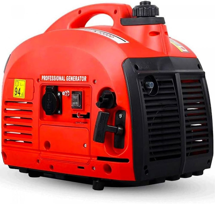 Generatore di Corrente Portatile Di Emergenza 2000 W Silenziato a Benzina Inverter 2Kw 1 Cilindro a 2 Tempi Con Pratico Manico PT2000 - bricobox