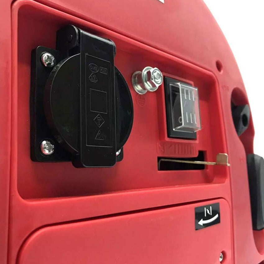 Generatore di Corrente Portatile Di Emergenza 2000 W Silenziato a Benzina Inverter 2Kw 1 Cilindro a 2 Tempi Con Pratico Manico PT2000 - bricobox