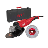 Milwaukee AG 22 - 230 D - SET Smerigliatrice Angolare 2200W 230 mm con Valigetta - bricobox