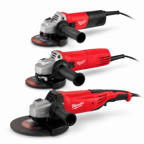 Milwaukee Kit 3 Smerigliatrici 800W 1000W 2200W AG 800 + AG 10 + AG 22