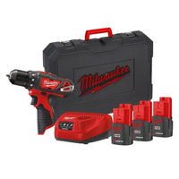 Milwaukee M12 BDD153C 12V – Trapano Avvitatore Compatto 2 Velocità - bricobox#