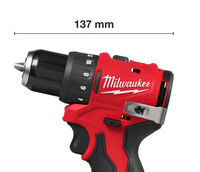 Milwaukee M12 BLDDRC 203c Trapano avvitatore compatto brushless M12 con valigetta - bricobox