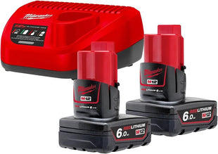 Milwaukee M12 NRG-602 Starter kit batterie e caricabatterie M12 12V