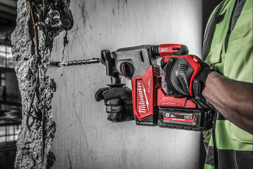 Milwaukee M18 ONEFH - 0X Tassellatore SDS - Plus 26 mm FUEL ONE - KEY 18V – Martello Tassellatore Professionale - bricobox