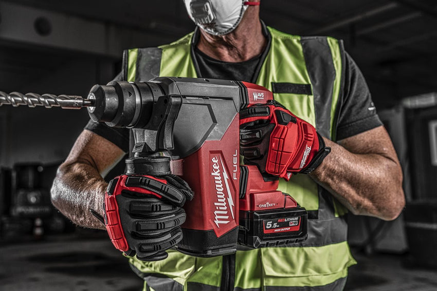 Milwaukee M18 ONEFHP - 0X Tassellatore SDS - Plus 32 mm ad alta potenza FUEL ONE - KEY 18V – Martello Tassellatore Professionale - bricobox