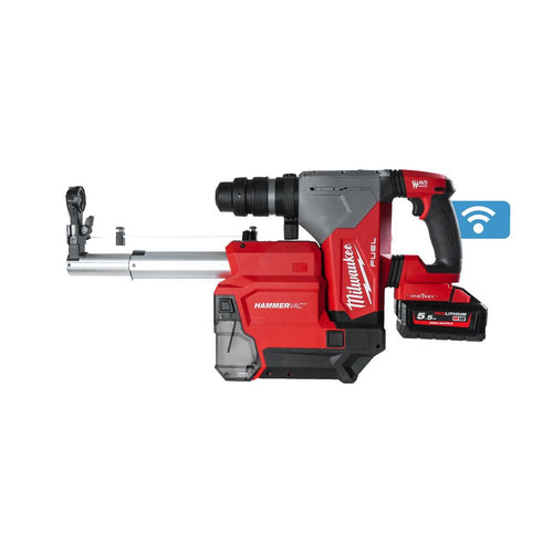 Milwaukee M18 ONEFHPXDEL-552C Tassellatore SDS-Plus 32 mm FUEL ONE-KEY con aspirazione 18V – Martello Tassellatore Professionale
